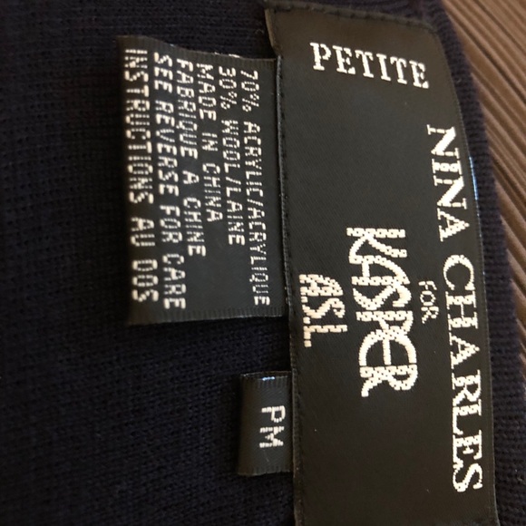 SOLD. Kasper KSL wrap dress PM - Picture 5 of 5